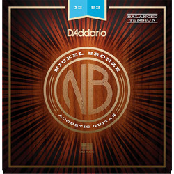 D'Addario NB Σετ 6 Χορδές Ακουστικής Κιθάρας Bronze 12-52"
