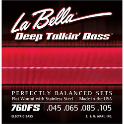 La Bella 760FS Deep Talkin' Bass Σετ 4 Χορδές Ηλεκτρικού Μπάσου Stainless Steel 45-105" Normal Tension