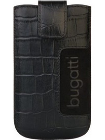 BUGGATI SLIMCASE ΘΗΚΗ ΠΟΥΓΚΙ CROCO BLACK M