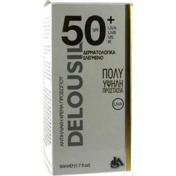 Delousil Αντηλιακή Κρέμα Προσώπου SPF50+ 50ml