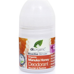 Dr. Organic Manuka Honey Φυσικό Γυναικείο Αποσμητικό Roll On Χωρίς Αλουμίνιο 50ml