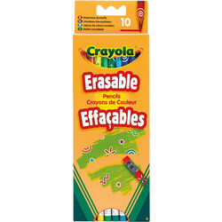 Crayola Erasable Ξυλομπογιές Σετ 10τμχ