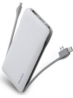 Awei P51K Power Bank 10000mAh White