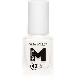 Elixir Fast Dry M01 Clear Matte Βερνίκι Νυχιών Μακράς Διαρκείας
