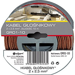 Καλώδιο ηχείων 2x2mm 10m 5906881192535