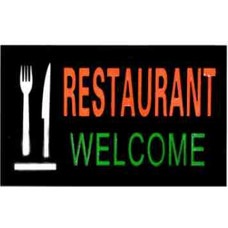 Πινακίδα Restaurant Welcome Φωτιζόμενη LED