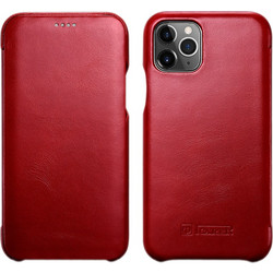 iCarer Curved Edge Vintage Leather Red (iPhone 11 Pro Max)