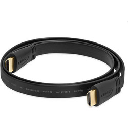 Καλώδιο HDMI Flat 1.5m Hi-Speed 3D-ready Μαύρο έκδοση HDMI 2.0 Ultra HD 4K FBD-002 ΟΕΜ