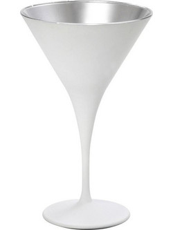 Espiel Ποτήρι Μαργαρίτας Γυάλινο Κολωνάτο Maya White Silver 250ml RAB319K6