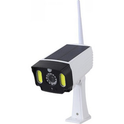 Ομοίωμα κάμερας, Dummy IR Realistic looking camera Solar Panel Light T28 Led SMD, Motion Detection, Light Operated