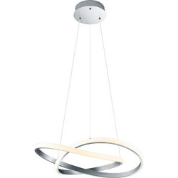 Trio Lighting Course Κρεμαστό Φωτιστικό Οροφής LED με Φυσικό Λευκό Φως Λευκό Φ60cm R32051107