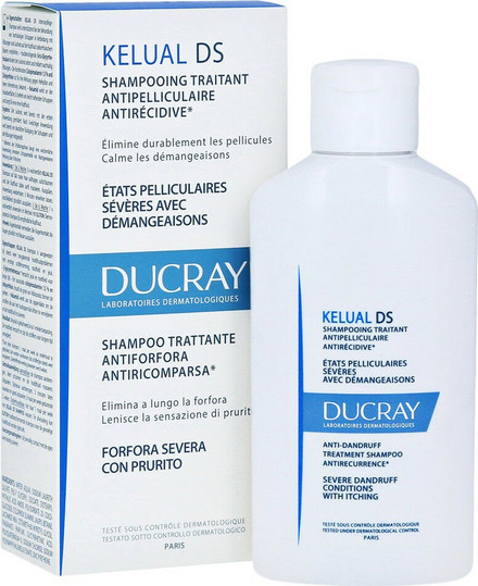 Σαμπουάν Ducray Kelual Ds Bottle Σαμπουάν κατά της Πιτυρίδας & της Σμηγματορροϊκής Δερματίτιδας για Λιπαρά Μαλλιά 100ml