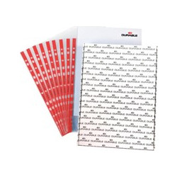 ΖΕΛΑΤΙΝΕΣ ΜΕ ΤΡΥΠΕΣ DURABLE ΚΟΚΚΙΝΕΣ Α4 ΠΛΑΙ
