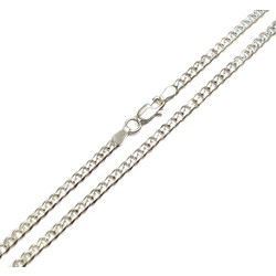 Αλυσίδα Λαιμού Ασημένια 925 Unisex gourmet πλάτος 3mm μήκος 55cm