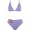 Gsecret Bikini Set Τριγωνάκι με Ενίσχυση Ψηλόμεσο Λιλά C9156-14041