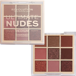 Makeup Revolution Ultimate Nudes Medium Παλέτα Σκιών 8.1gr
