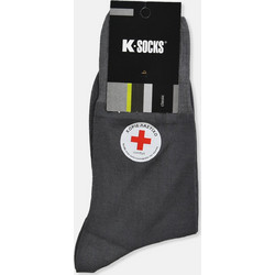 Βαμβακερές κάλτσες K Socks Χωρίς Λάστιχο - Γκρι