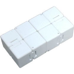 Anti Stress Fidget Infinite Cube - Αντιστρες Ατέρμονας Κύβος - Λευκό