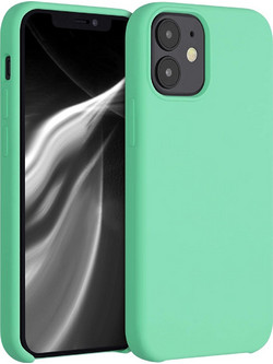 KWmobile Θήκη Σιλικόνης Apple iPhone 12 mini - Soft Flexible Rubber Cover - Peppermint Green (52640.147)