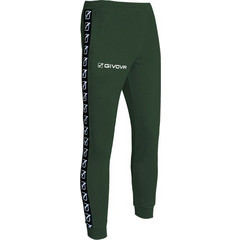 Givova Pantalone Tricot Band Ανδρικό Παντελόνι Φόρμας Fleece με Λάστιχο Χακί BA09-0051