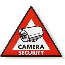 NEDIS STCKWC105 Warning Sticker Camera Security symbol Set of 5 pieces