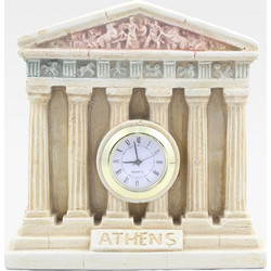 Κεραμικό επιτραπέζιο ρολόι με τον Παρθενώνα