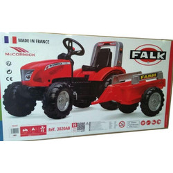 Falk Mc Cormick Ποδοκίνητο Παιδικό Τρακτέρ με Καρότσα Κόκκινο
