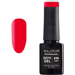 Elixir Semigel 616 Ruby Ημιμόνιμο Βερνίκι Νυχιών 5ml