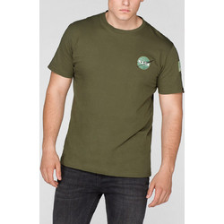 ALPHA INDUSTRIES M SPACE SHUTTLE T T-SHIRT - 176507-257 DR.GREEN KHAKI