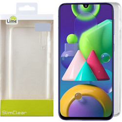 Lime Samsung Galaxy M21 / M215 Θήκη Κινητού Transparent