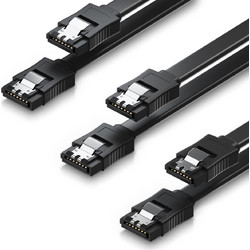 Deleycon SATA-3 Cable / 3x 0.5m / straight (Black)