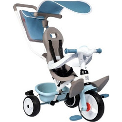 Smoby Baby Balade Plus Τρίκυκλο Ποδήλατο με Σκίαστρο & Χειρολαβή για 10+ Μηνών Μπλε