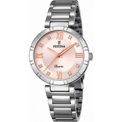 Festina Mademoiselle Γυναικείο Ρολόι με Ασημί Μεταλλικό Μπρασελέ F16936/C