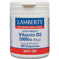 Lamberts Vitamin D3 2000iu 50μg 120 Κάψουλες