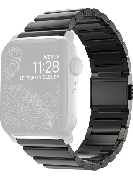 Nomad Steel V2 Λουράκι Mεταλλικό Black (Apple Watch 42 / 44 / 45mm)