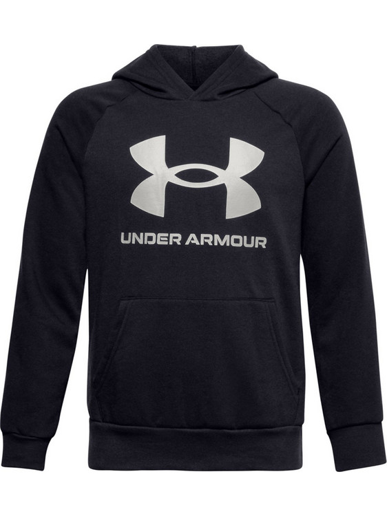 Under Armour Rival Παιδικό Φούτερ με Κουκούλα Μαύρο 1357585-001