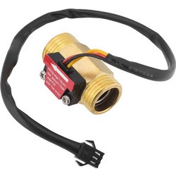 Turbine Water Flow Meter Flow Sensor G1 / 2 Inch Electric Magnetic Brass Inline Hall Switch Male Thread 1-25 L/min