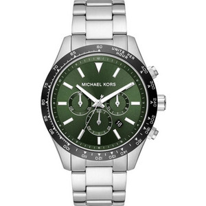 Michael Kors Ανδρικό Ρολόι Χρονογράφος με Ασημί Μεταλλικό Μπρασελέ MK8912