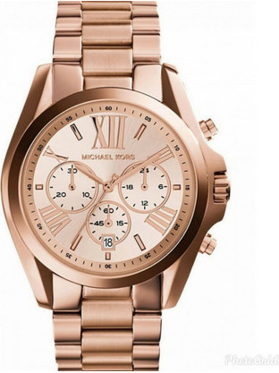 Michael Kors Γυναικείο Ρολόι Χρονογράφος με Ροζ Χρυσό Μεταλλικό Μπρασελέ MK5503
