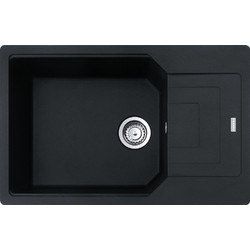 Franke Urban UBG 611-78 XL Matt Black Ένθετος Νεροχύτης Γρανίτη Αντιστρεφόμενος Ματ 78x50cm