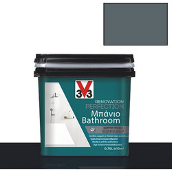 V33 Renovation Perfection Bathroom Χρώμα Πλακιδίων Anthracite Satin 0.75lt