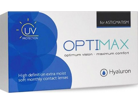 Optimax Hyaluron Μηνιαίοι Φακοί Επαφής Αστιγματικοί Υδρογέλης με Φίλτρο UV 3τμχ