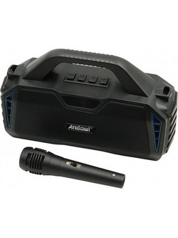Andowl Q-YX601 Σύστημα Kαραόκε με Ενσύρματο Μικρόφωνο Μαύρο