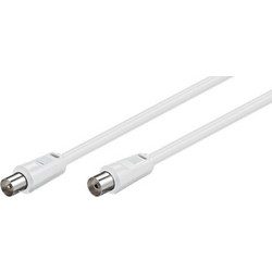 Καλώδιο Κεραίας Coax Male to Coax Female 5m White 03.003.0061