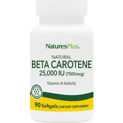 Nature's Plus Natural Beta Carotene 90 Μαλακές Κάψουλες