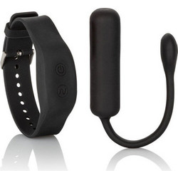 CalExotics Wristband Remote Petite Bullet Δονητής Bullet για Ζευγάρια με Τηλεχειριστήριο Μαύρος