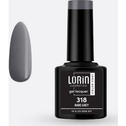 Lorin Gel Lacquer 318 Rare Grey Ημιμόνιμο Βερνίκι Νυχιών 8ml