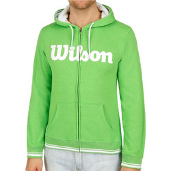 Wilson Team Script Γυναικεία Ζακέτα Φούτερ με Κουκούλα και Φερμουάρ Lime WRA766702-00