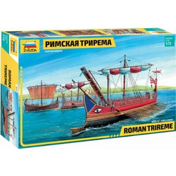 Zvezda Roman Trireme Συναρμολογούμενο Πλαστικό Μοντέλο Καραβιού 1:72
