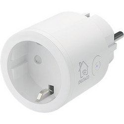 Deltaco smart home switch, WiFi .4GHz, 1xCEE 7/3, 10A, timer, 220-240 SH-P01